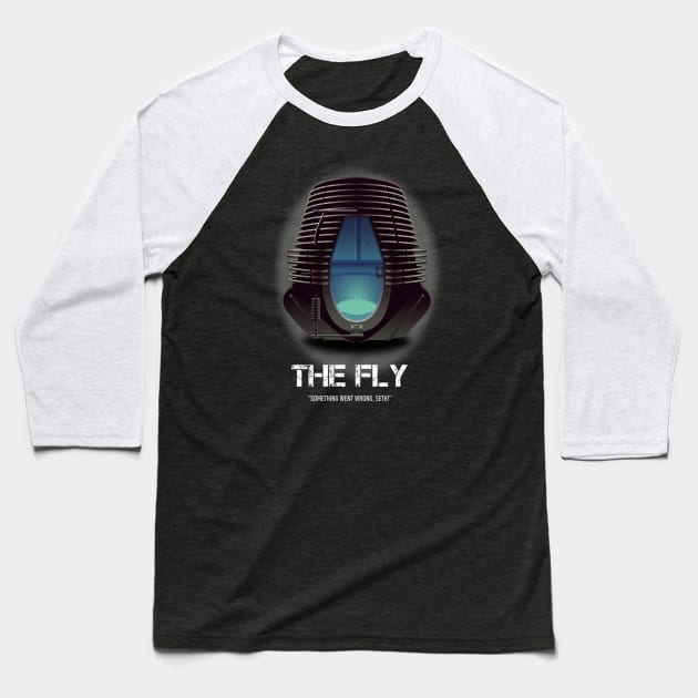 The Fly - Alternative Movie Poster Baseball T-Shirt by MoviePosterBoy